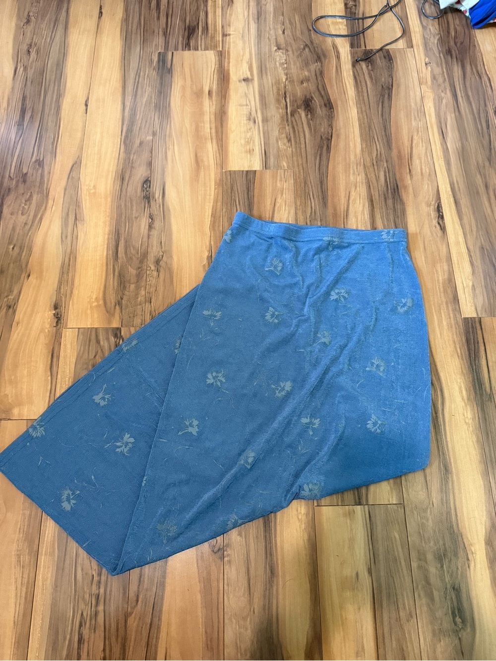 Blue Floral A-Line Women's Skirt